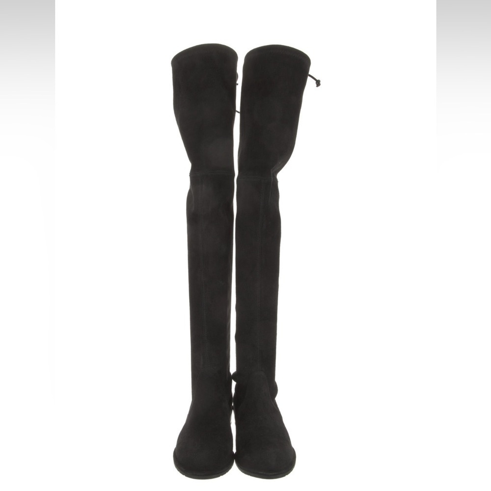 Stuart Weitzman Lowland Black Suede Over The Knee Boot size 5.5 - Picture 5 of 10